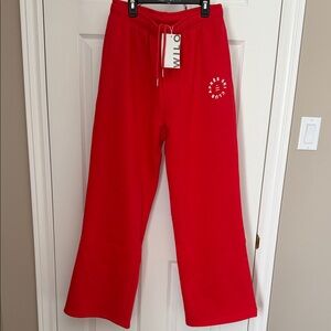 NWT Wilo the label by Anthropology Après-ski Red sweatpants